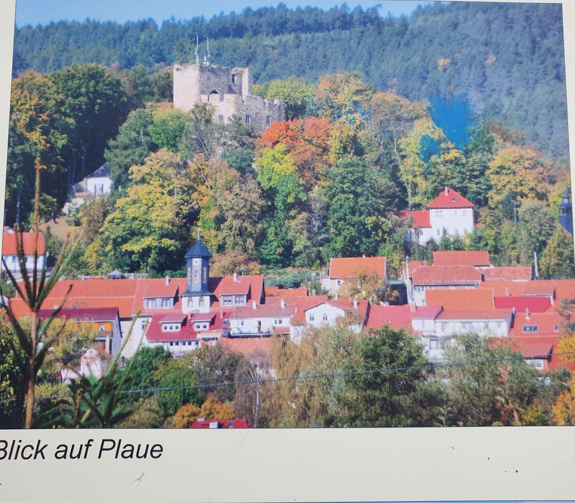 Plaue  Ferienwohnung Burgblick מראה חיצוני תמונה